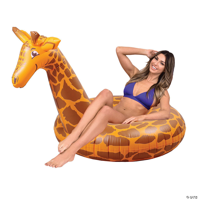 GoFloats Stretch the Giraffe Party Tube Inflatable Raft Image