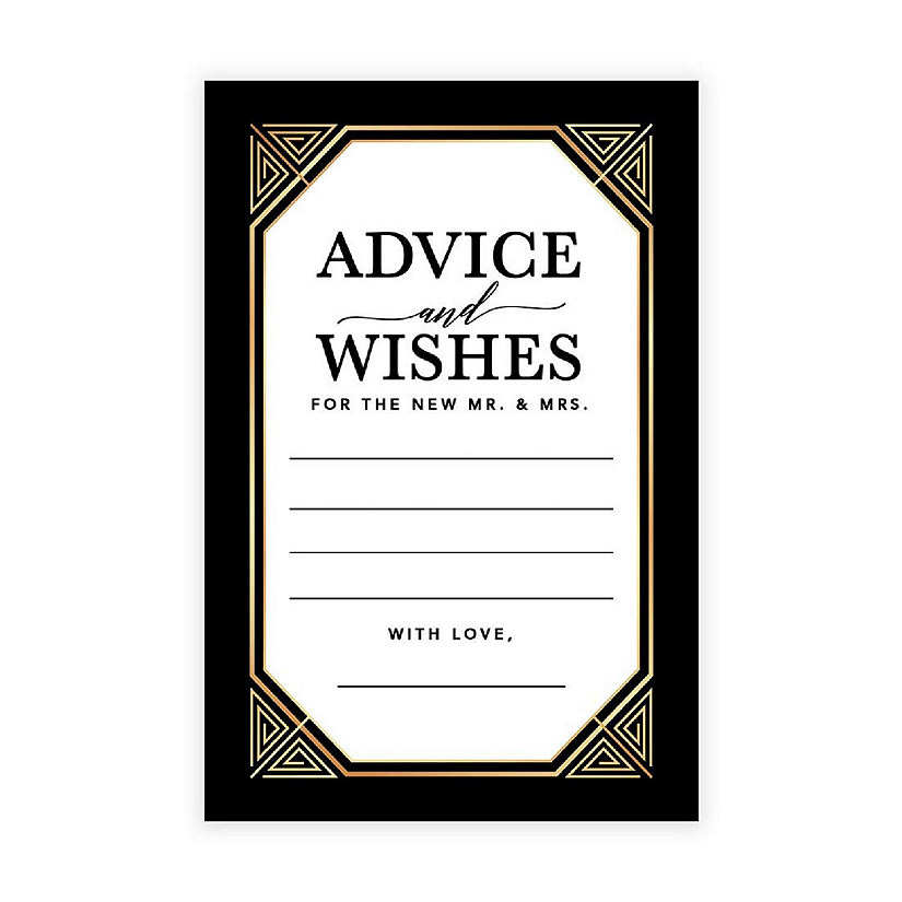 Gold Art Deco Advice 4x6IN 56PC Image