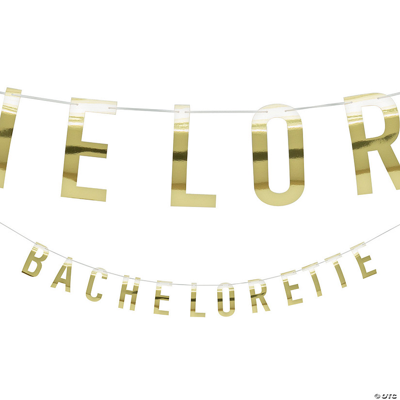 Gold Bachelorette Party Garland Image