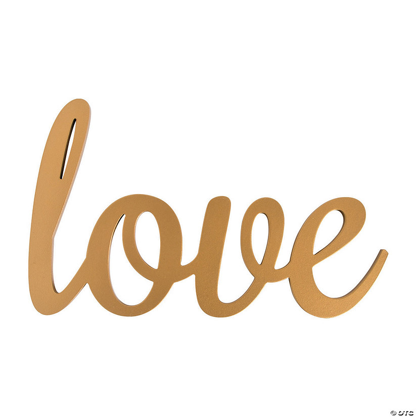 Gold Calligraphy Love Sign Image