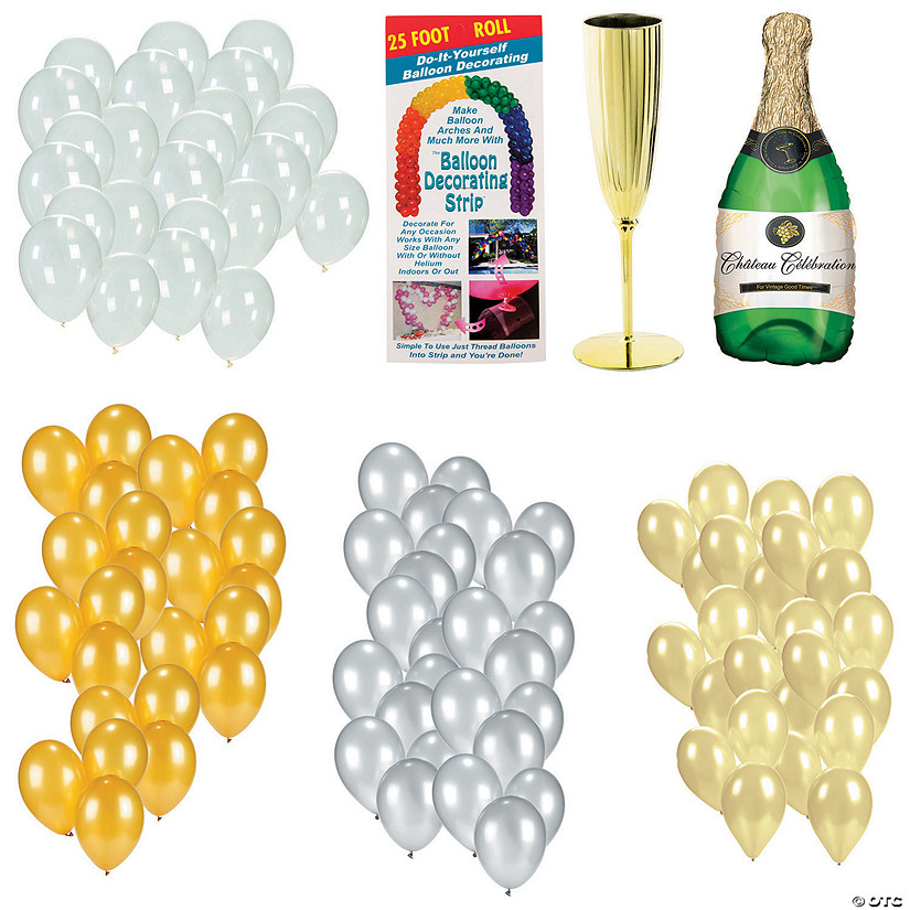 Gold Champagne Kit - 110 Pc. Image