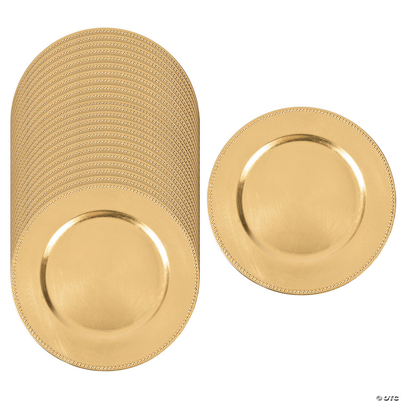 Gold Chargers - 24 Ct. Image