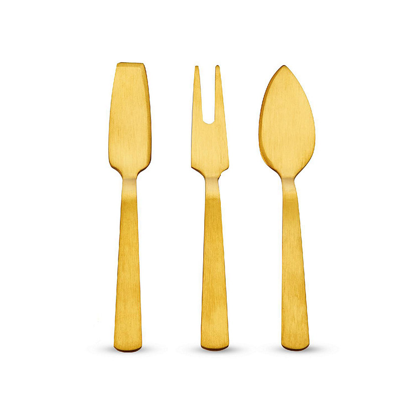 Gold Cheese Knife Set Image
