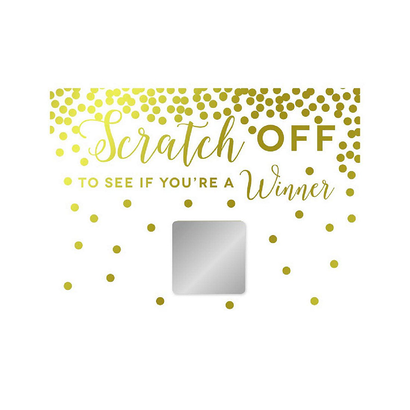 Gold Confetti Game Scratch Sc 30pk Image