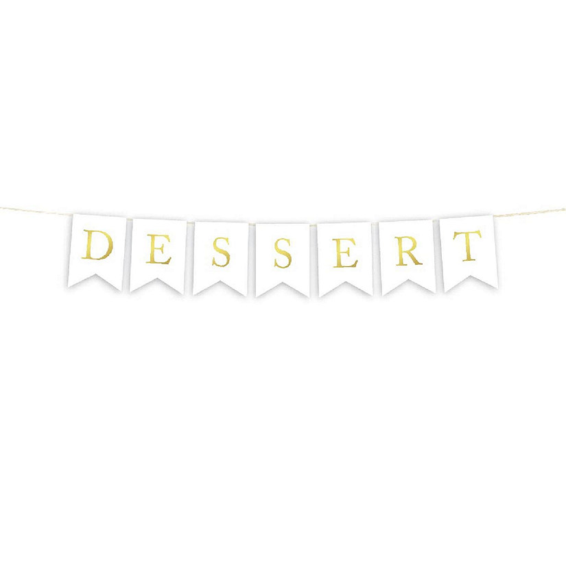 Gold Dessert Banner 2ft Image