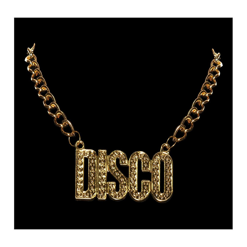 Gold Disco Chain Necklace Costume Jewelry Oriental Trading