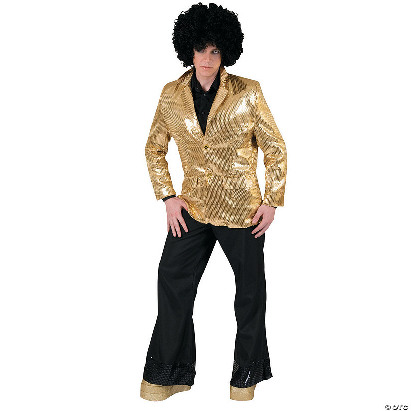 Gold Disco Jacket Halloween Costume for Men