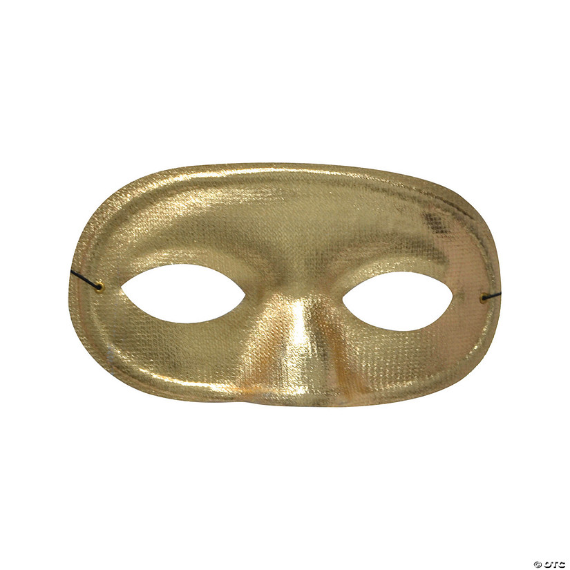 Gold Domino Eye Mask On Stick main image 0