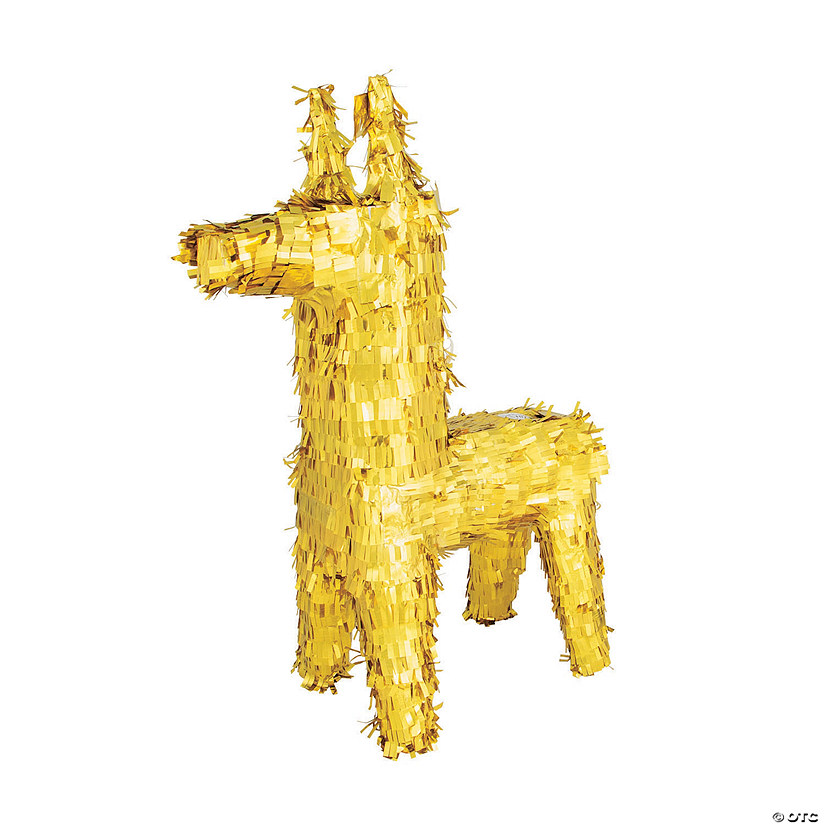 Gold Donkey Pi&#241;ata Image