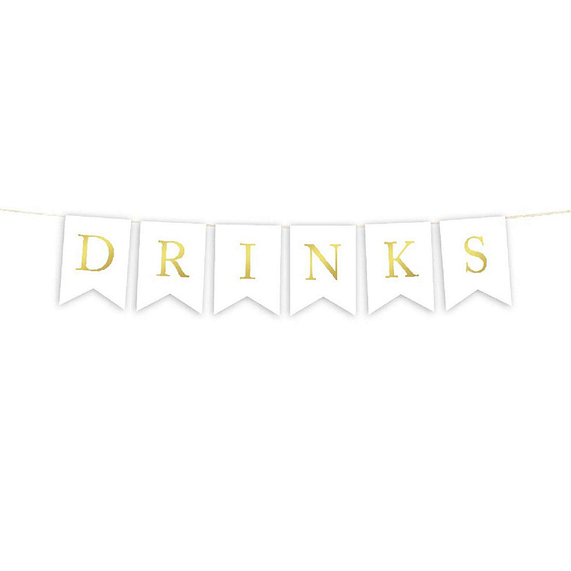 Gold Drinks Banner 2ft Image