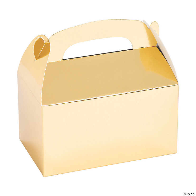 Gold Favor Box - 12 Pc. Image