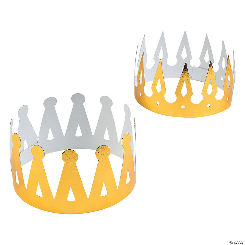 Gold Foil Crowns - 12 Pc. Image