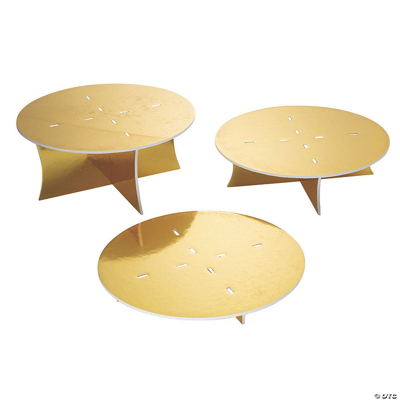 Gold Foil Dessert Riser Set - 3 Pc. Image