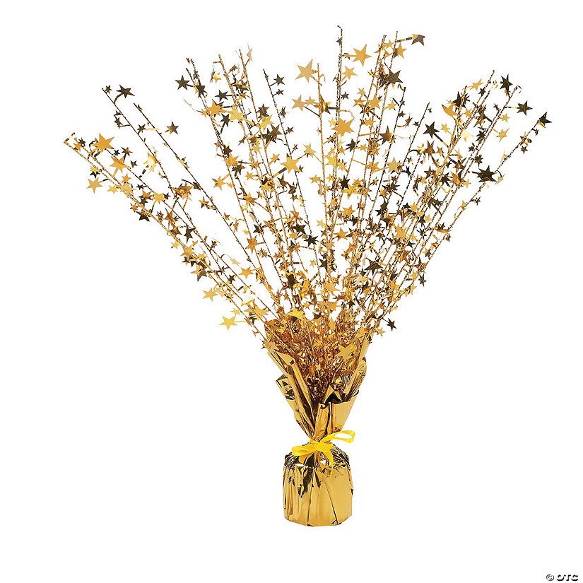 Gold Foil Spray Centerpiece Oriental Trading