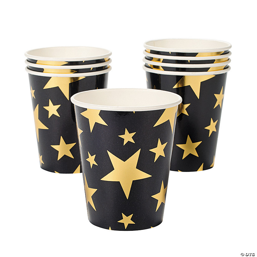 Gold Foil Star Paper Cups | Oriental Trading