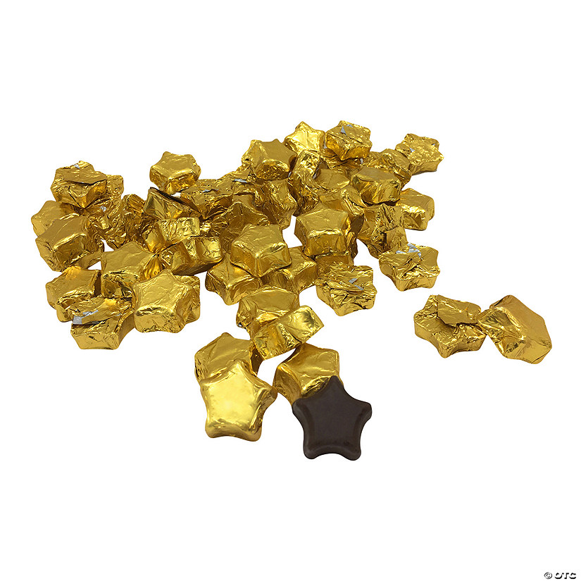 Gold Foil-Wrapped Chocolate Stars - 57 Pc. Image