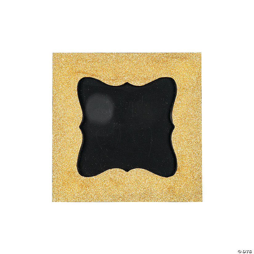 Gold Glitter Chalkboard Frame Image