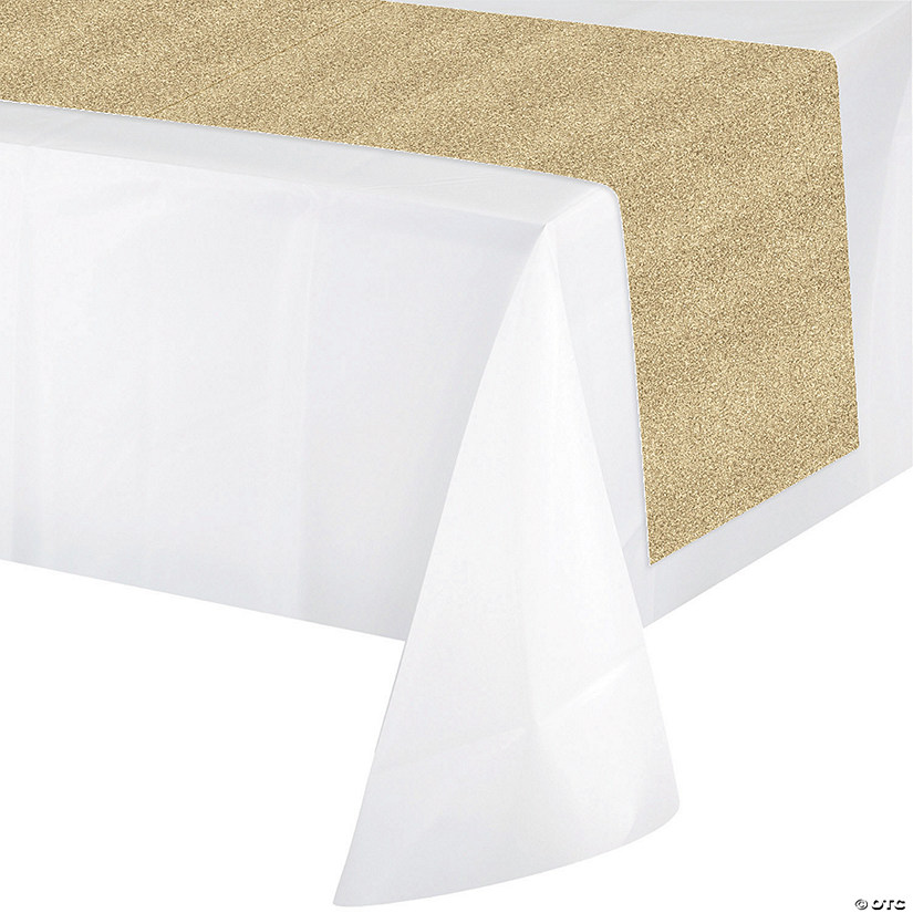 Gold Glitter Table Runner Image