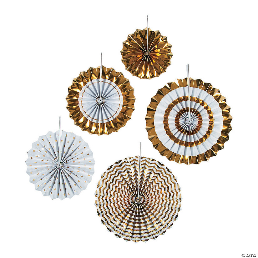 Gold Hanging Fan Assortment
