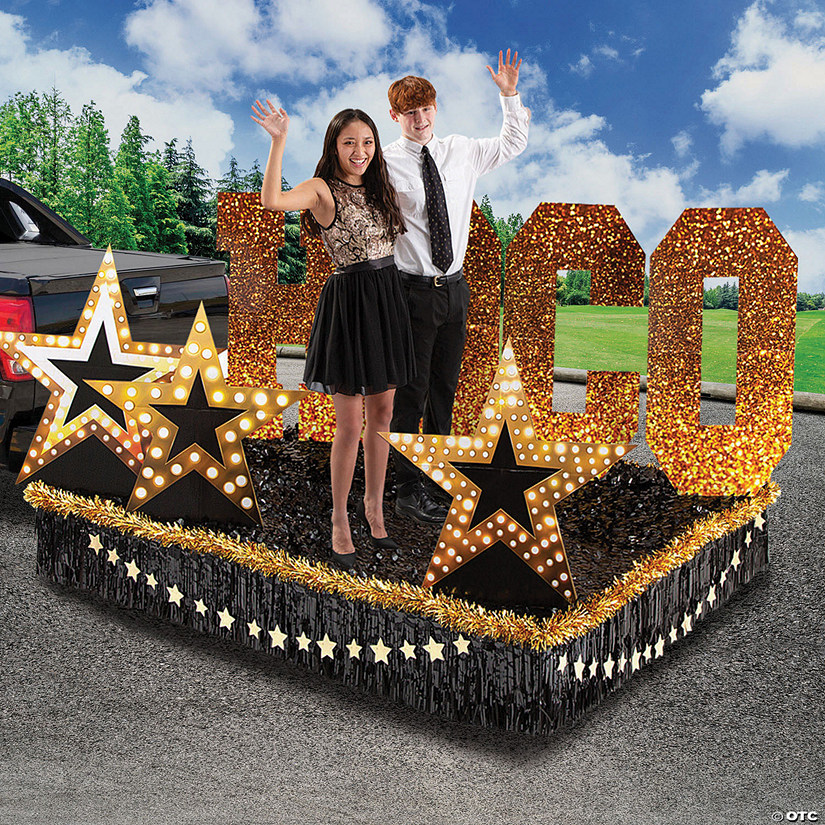 Gold Homecoming Parade Float Decorating Kit &#8211; 17 Pc.  Image
