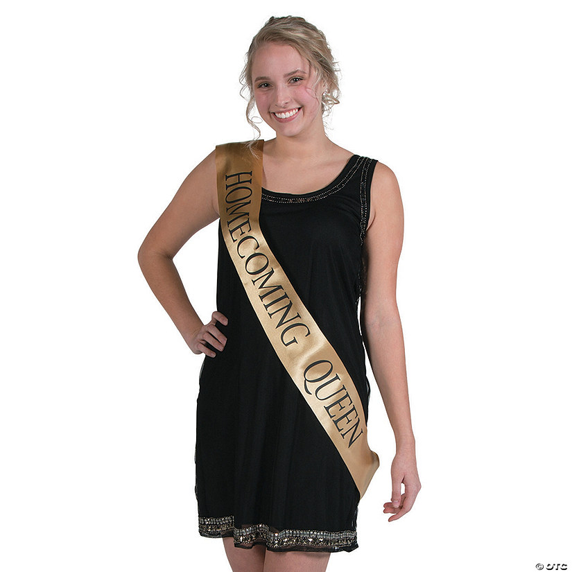 Gold Homecoming Queen Sash Image