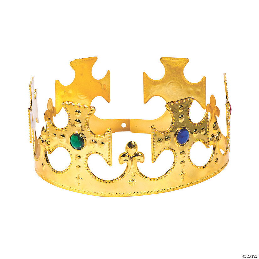 Gold Jeweled Crowns - 12 Pc. Image