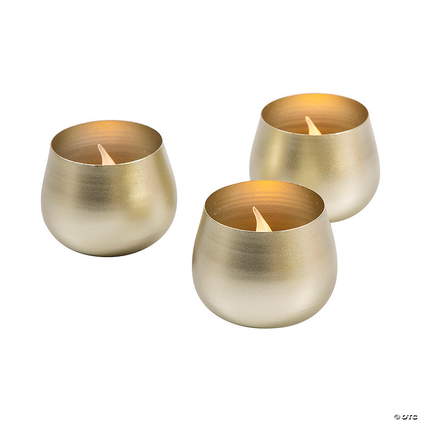 Gold Metal Votive Candle Holders - 12 Pc. Image