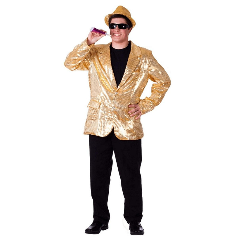 Gold Sequin Jacket - Adults XL Image
