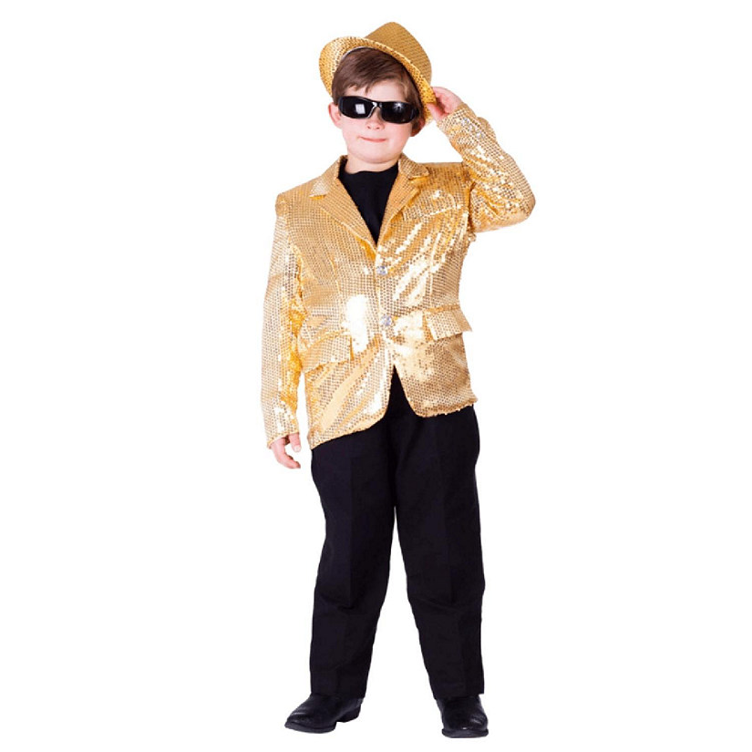 Gold Sequin Jacket - Kids XL Image