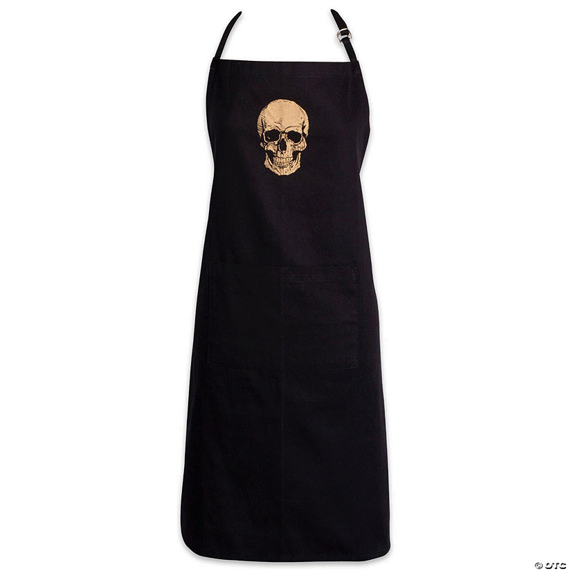 Gold Skull Chef Apron Image