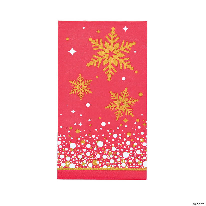 Gold Sparkle Christmas Dinner Napkins Discontinued
