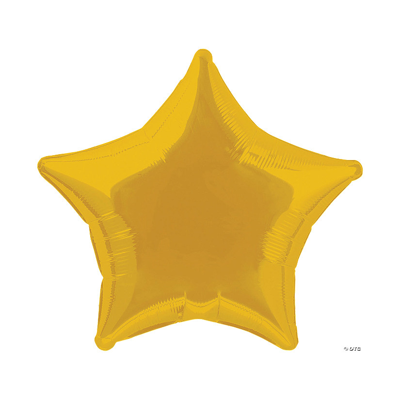Gold Star 18" Mylar Balloon Image