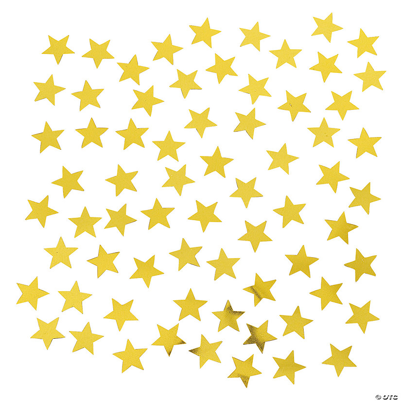 Gold Star-Shaped Confetti Image
