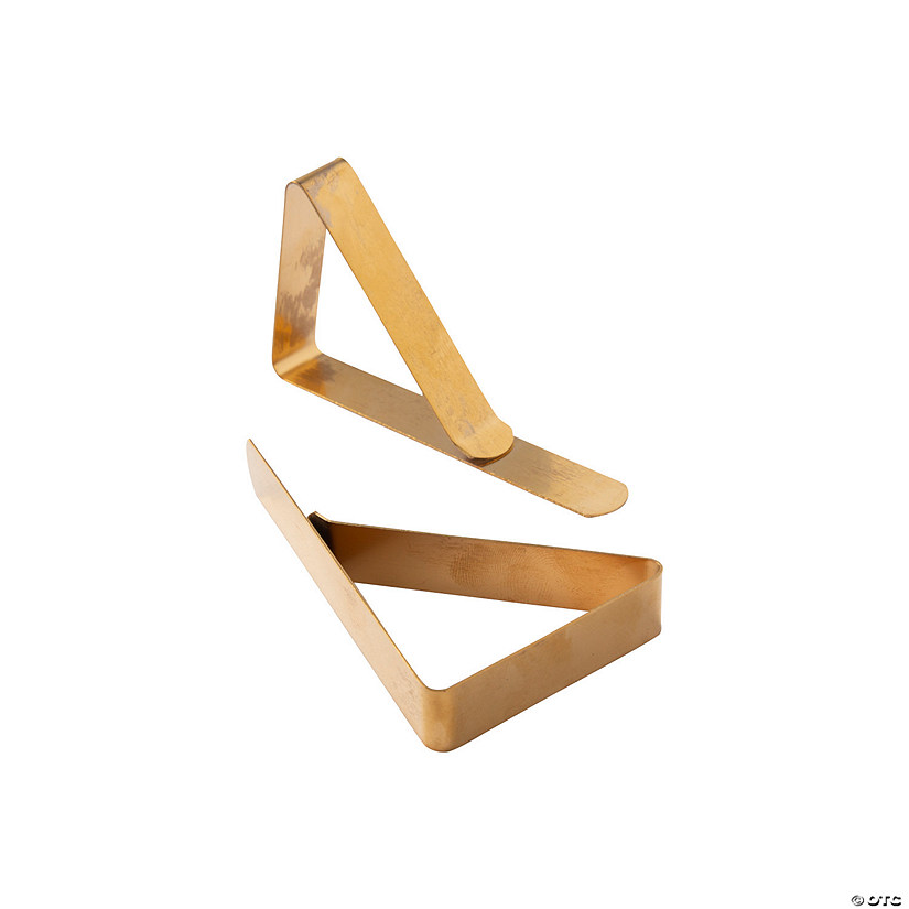 Gold Tablecloth Clips 4 Pc. Discontinued