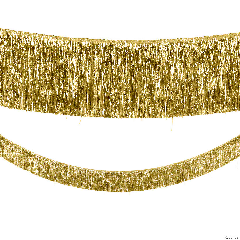 Gold Tinsel Garland Oriental Trading