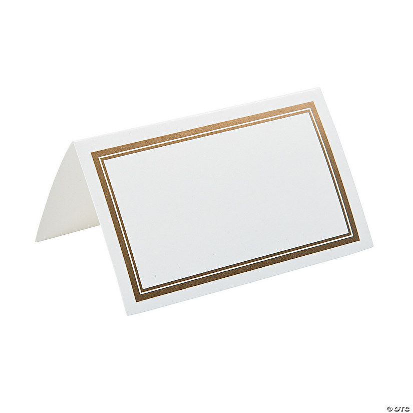 Gold Trim Place Cards Oriental Trading