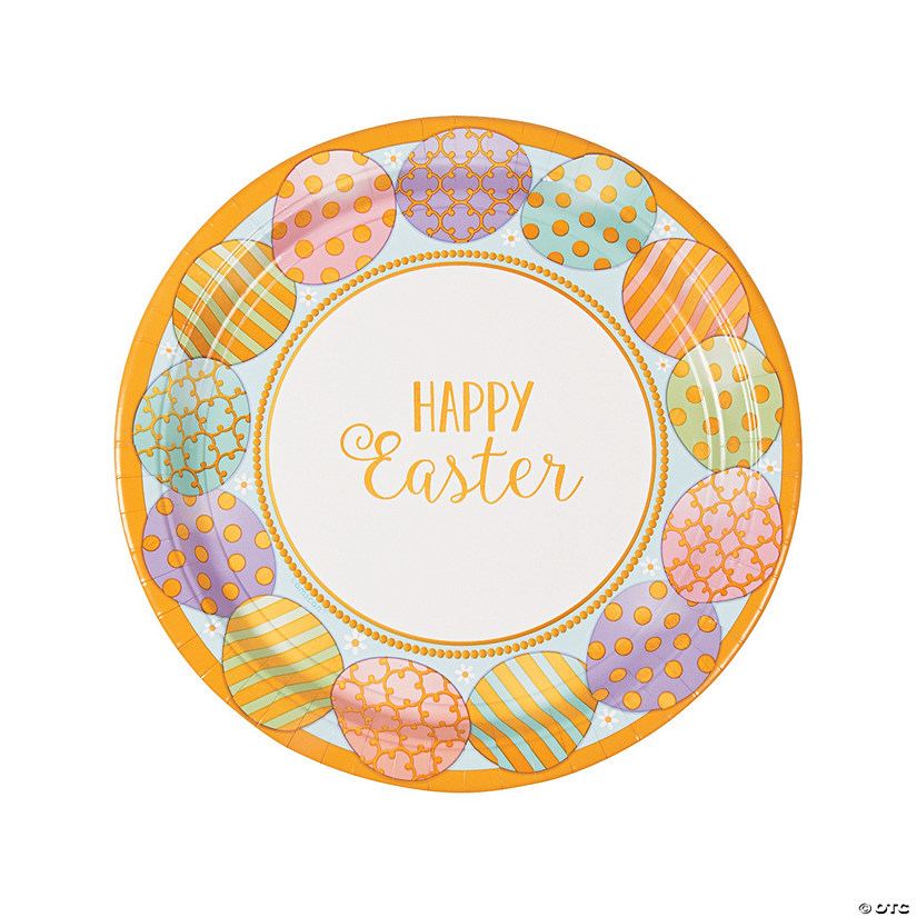 Golden Easter Paper Dinner Plates Discontinued