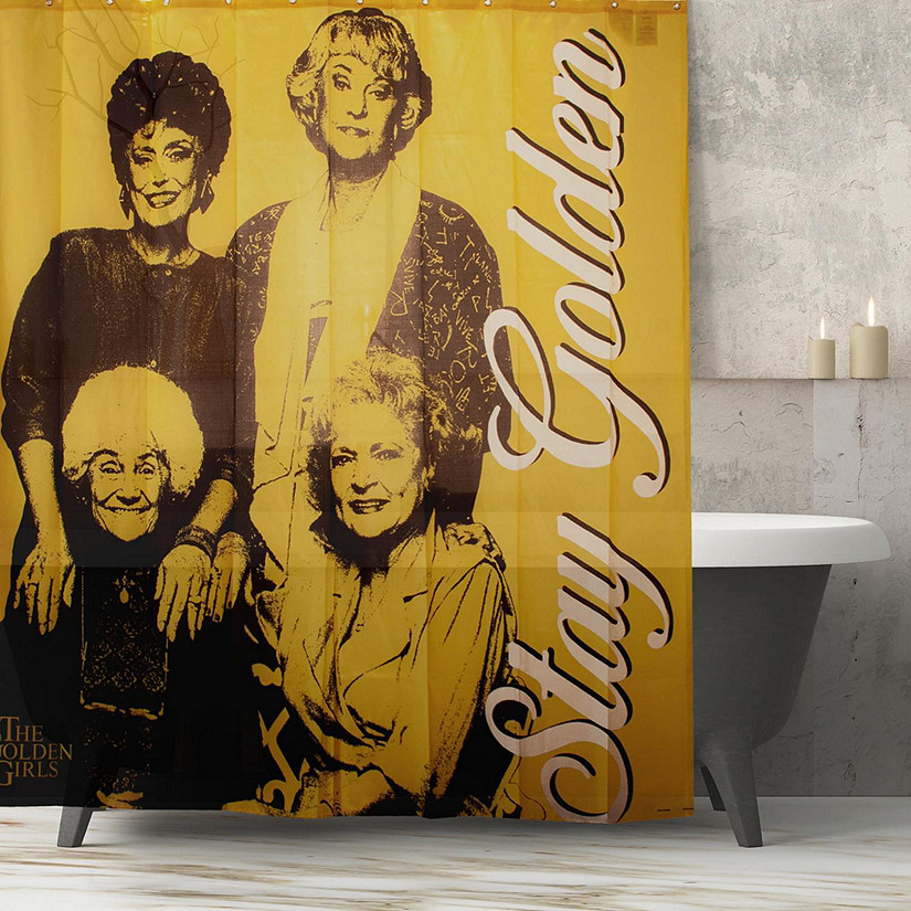 Golden Girls Collectibles  Golden Girls Stay Golden Shower Polyester Curtain Image