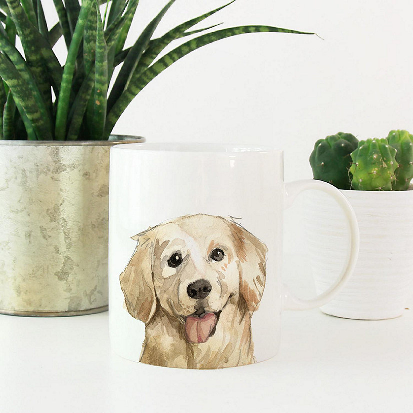 Golden Retriever Up Close Ceramic Mug Image