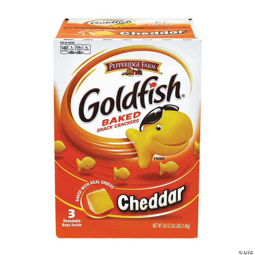 GOLDFISH Cheddar Baked Snack Crackers, 3.6 lb Image