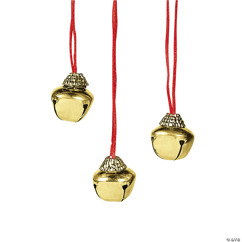 Goldtone Jingle Bell Necklaces - 12 Pc. Image