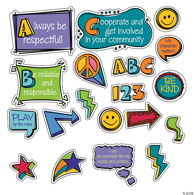 Good Character Bulletin Board Cutouts Discontinued