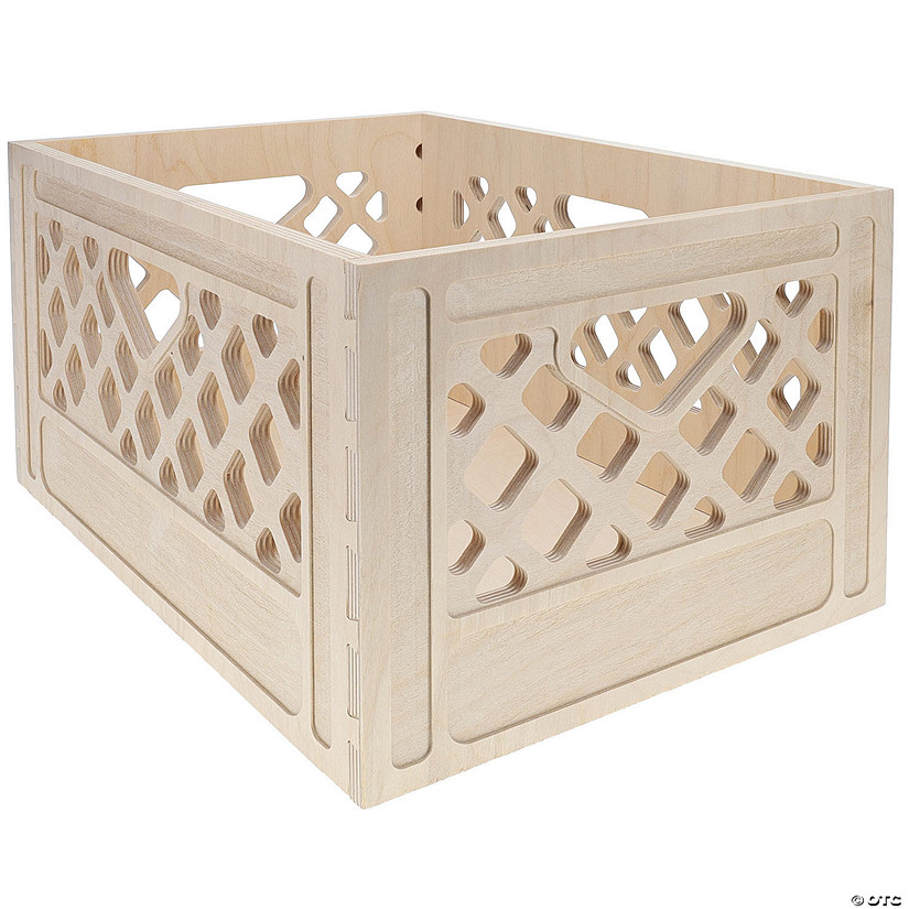 Good Wood By Leisure Arts Crates Classic Milk Crate 18"x 12.5"x 9.5" Image