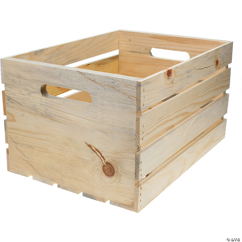 Good Wood By Leisure Arts Crates Rustic 18"x 12.5"x 9.5" Image