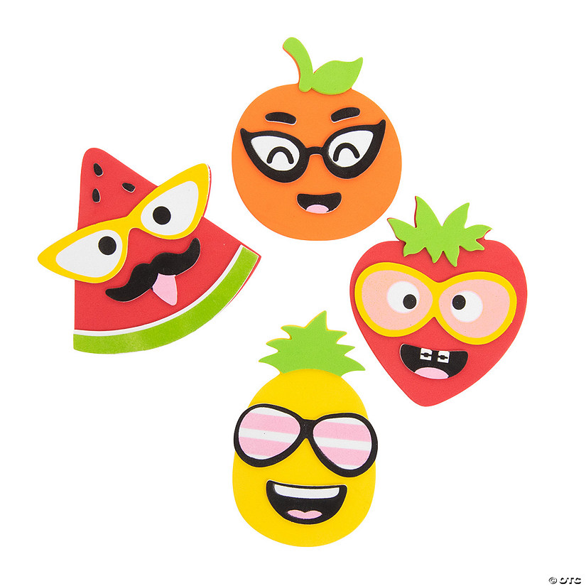 Goofy Summer Fruit Magnet Craft Kit - Makes 12 Image
