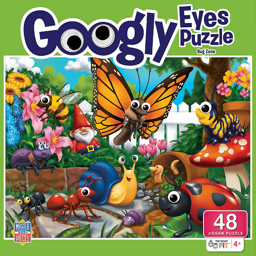 Googly Eyes - Bug Zone 48 Piece Jigsaw Puzzle Image