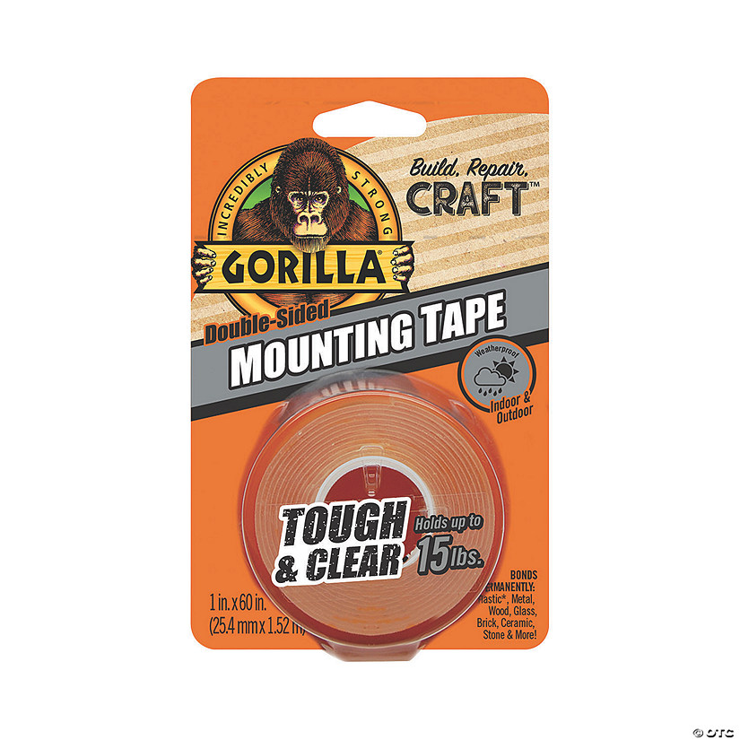 Gorilla Tough & Clear Mounting Tape Oriental Trading
