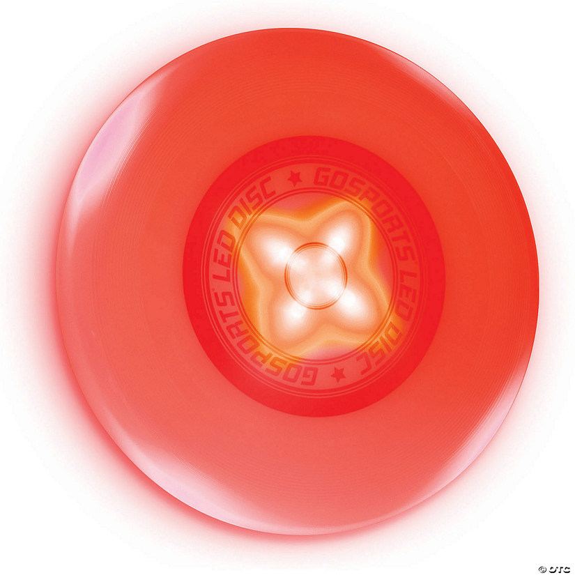 GoSports 10.5" Ultimate LED Light Up Flying Disc - Red Image