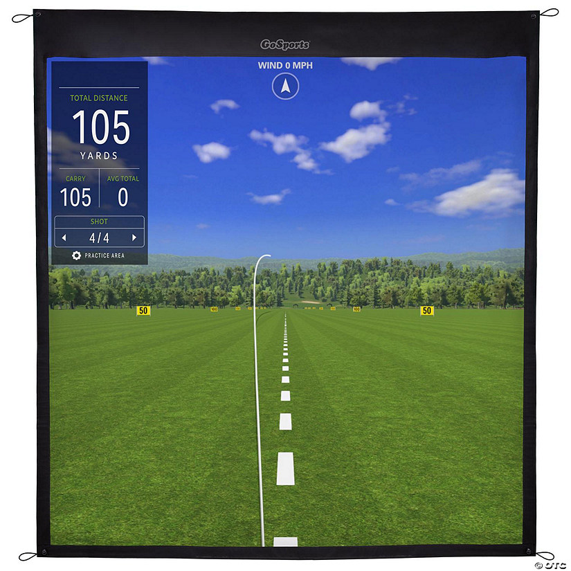 Gosports 10' golf simulator impact screen Image