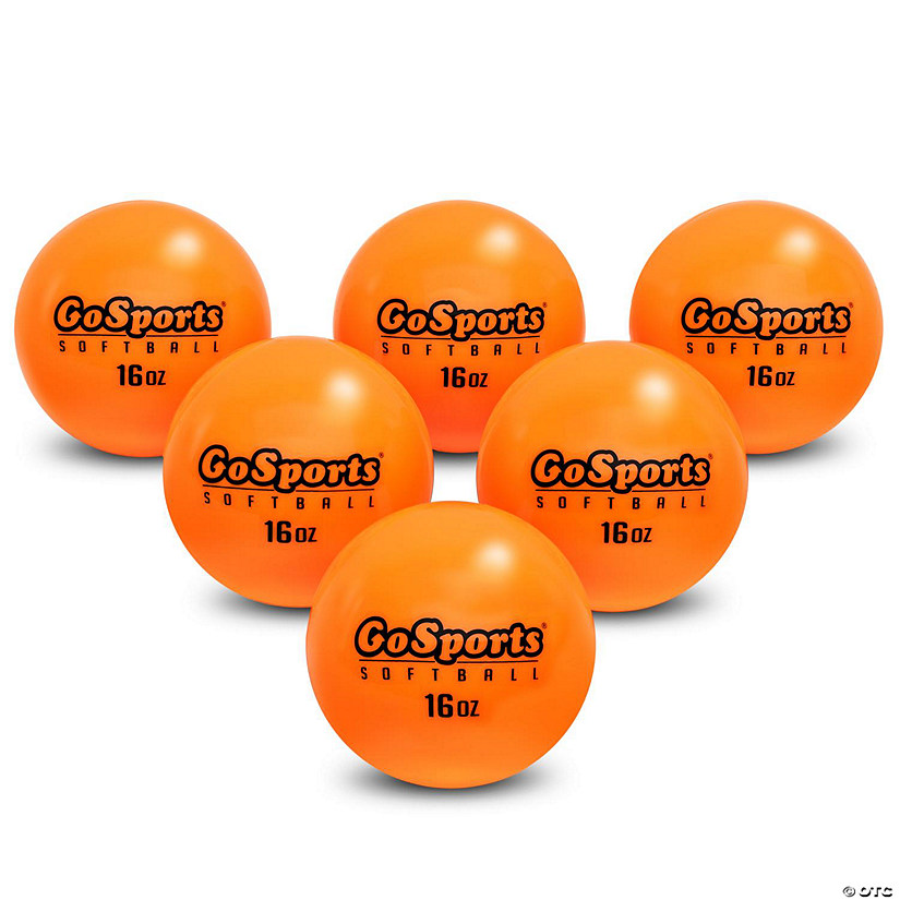 Gosports 3.82" weighted training softballs 6 pack hitting & pitching